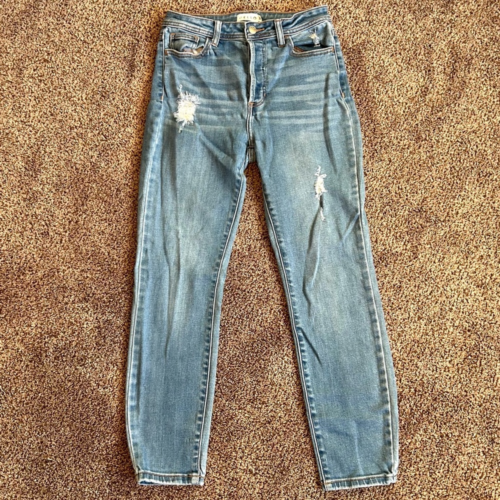 Cello High Rise Mom Jeans